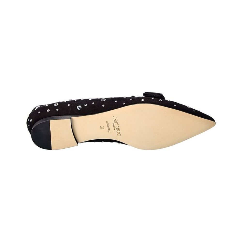 Jimmy Choo Gala Suede Flat, Black - Picture 4 of 5